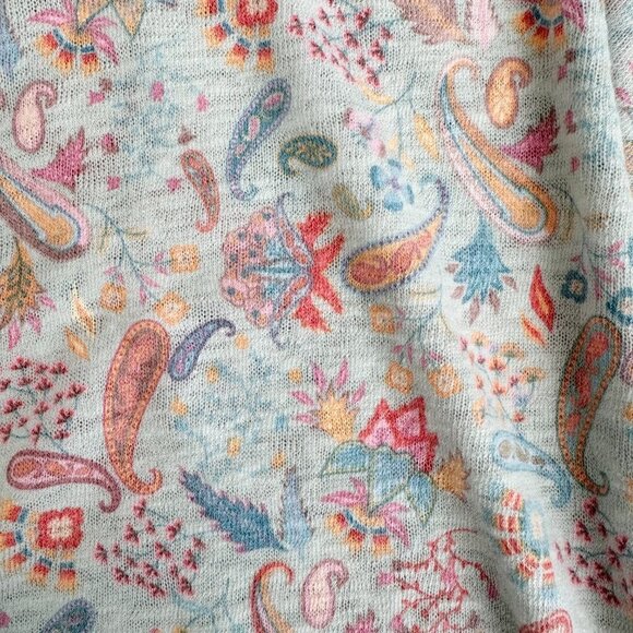 Nally & Millie USA Paisley Sweater M Like NEW - Picture 4 of 8